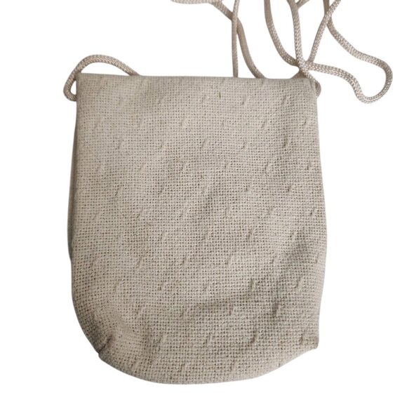 Tapestry Cat Design Cross Over mini Purse Beige Light Weight - Picture 6 of 8